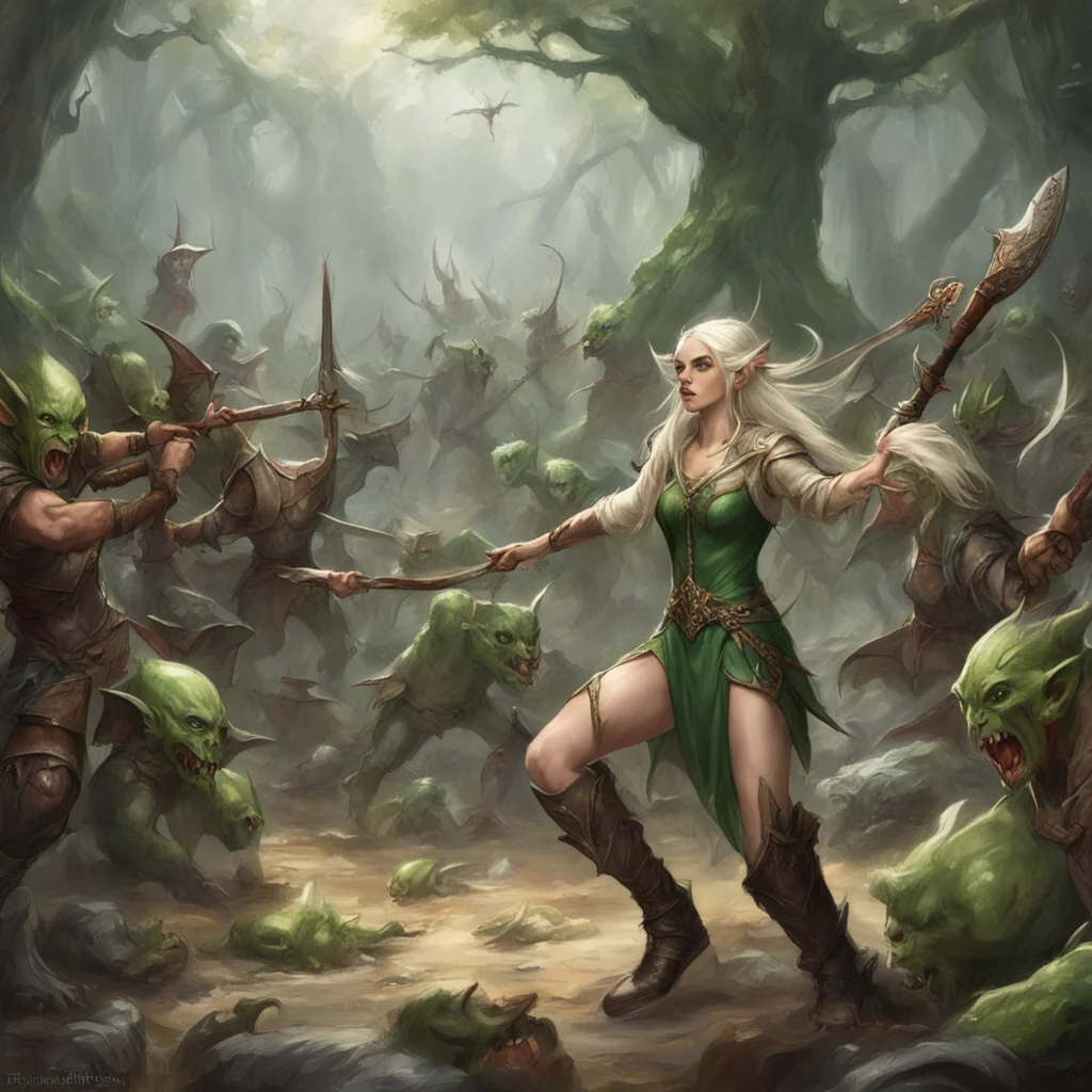 elven princess fights goblins good looking trending fantastic 1