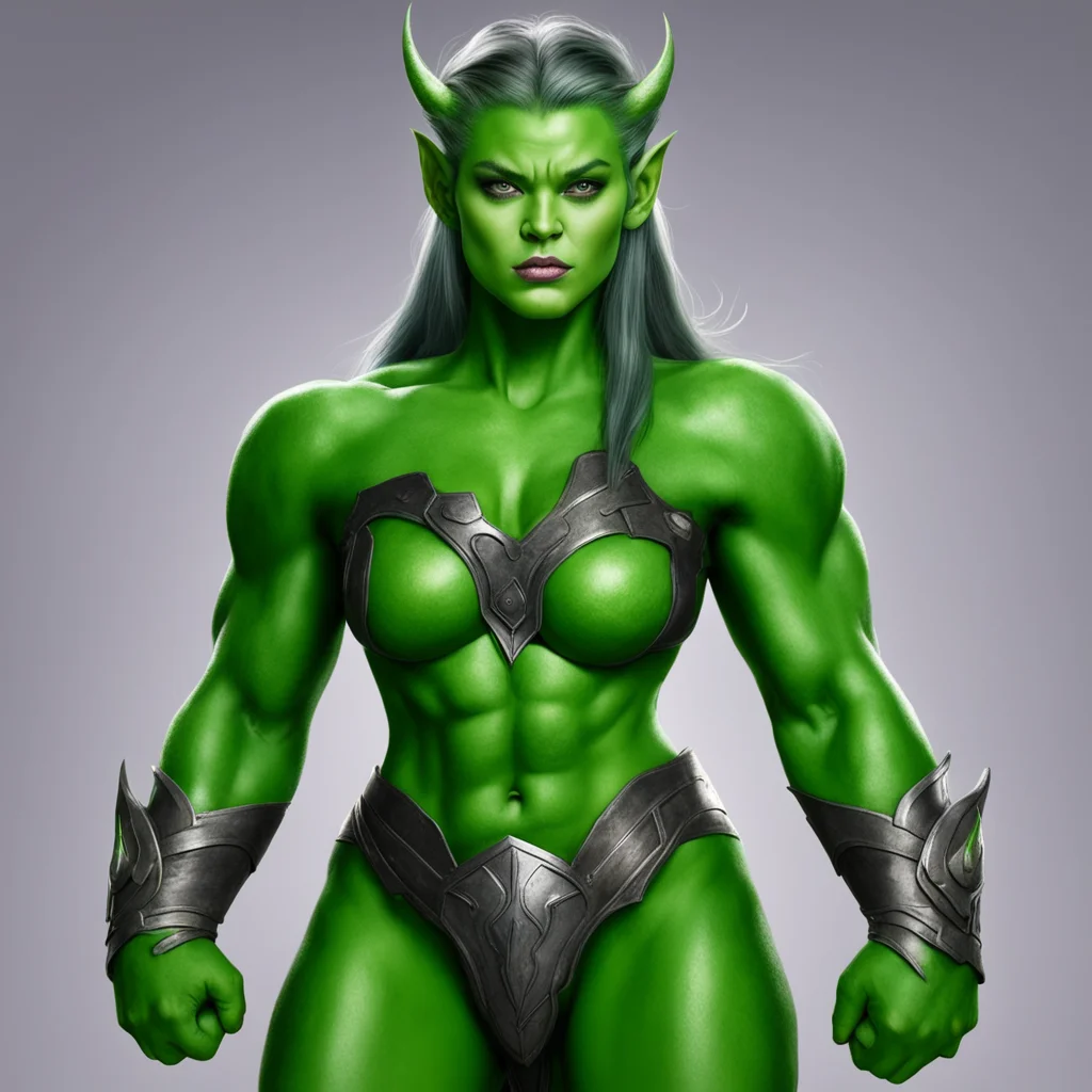 aielven princess shaped like hulk