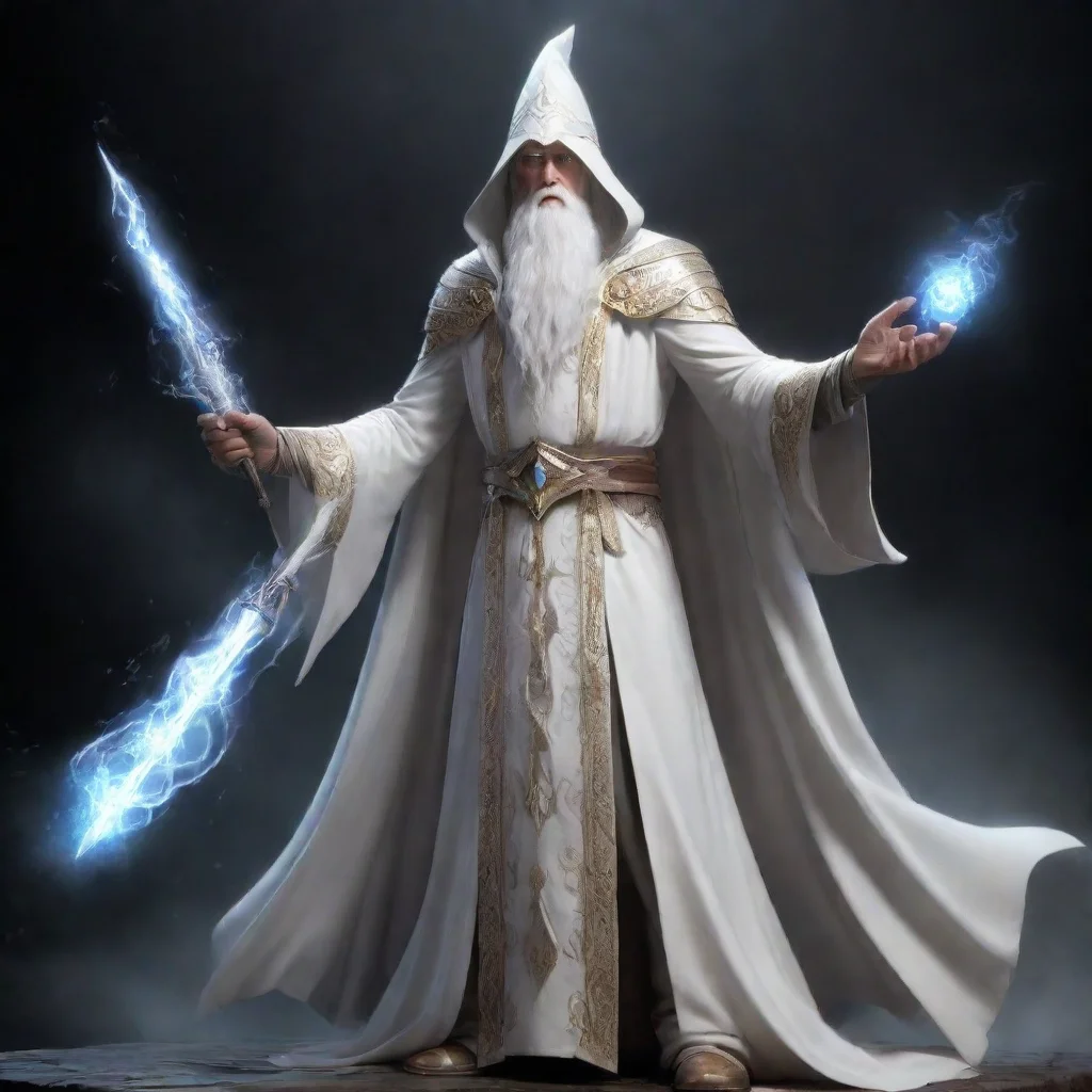 epic character hd white wizard