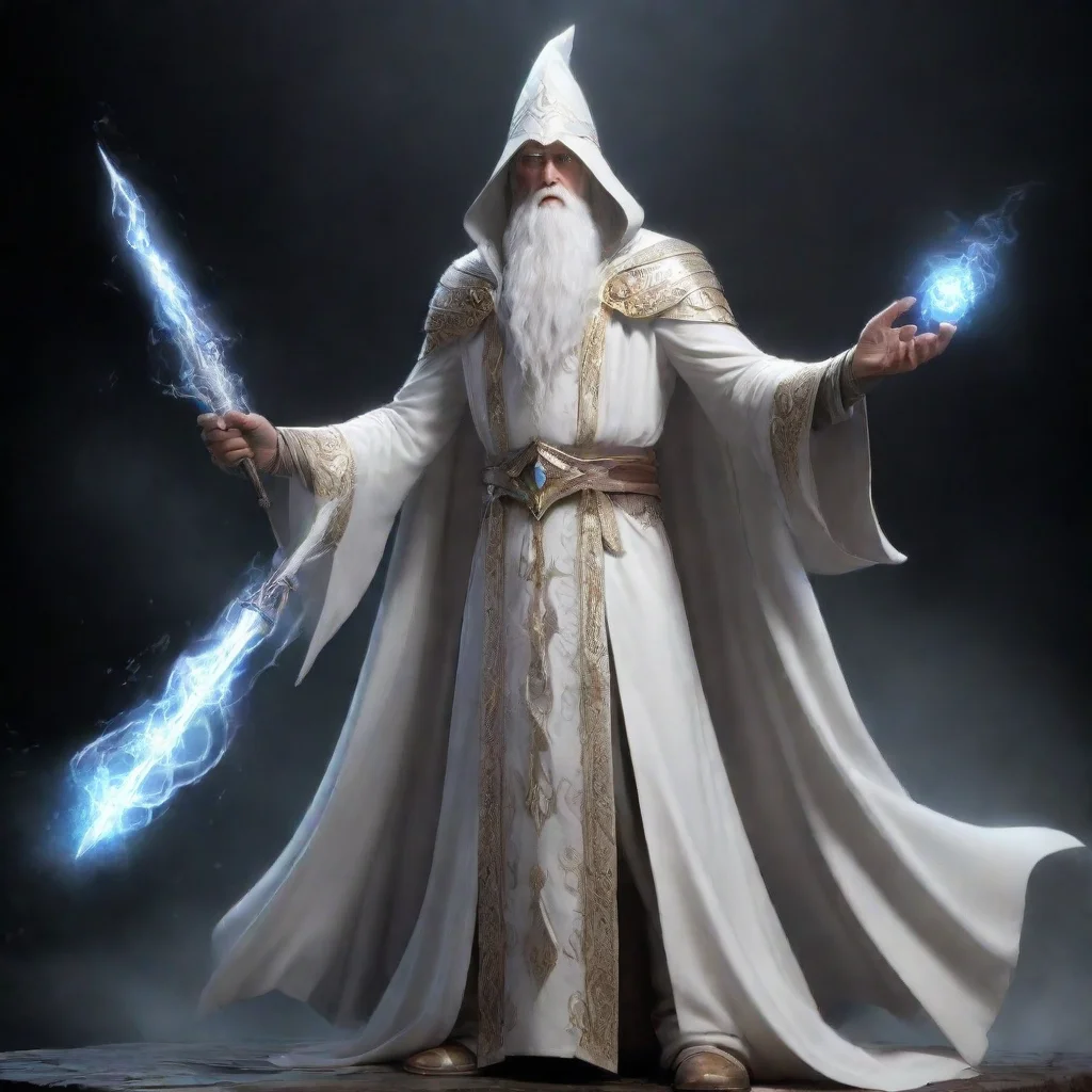 aiepic character hd white wizard