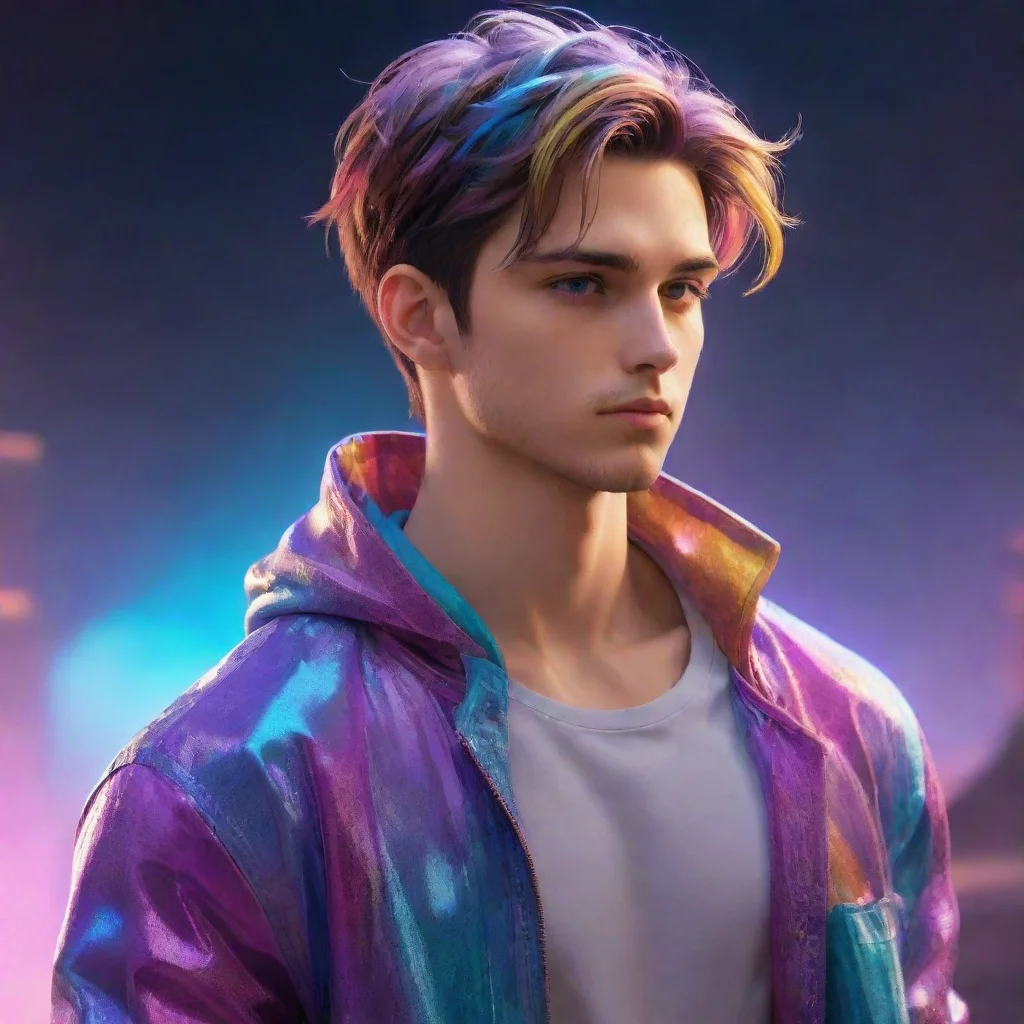 epic male character super chill cool gorgeous stunning pose realism profile pic colorful clear clarity details hd aesthetic best quality