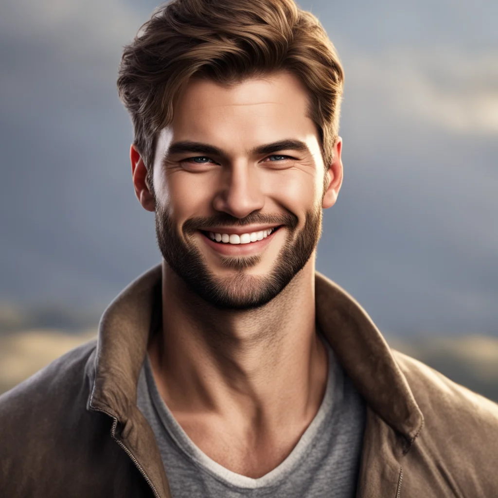epic romance novel kind man strong smile realistic handsome  confident engaging wow artstation art 3