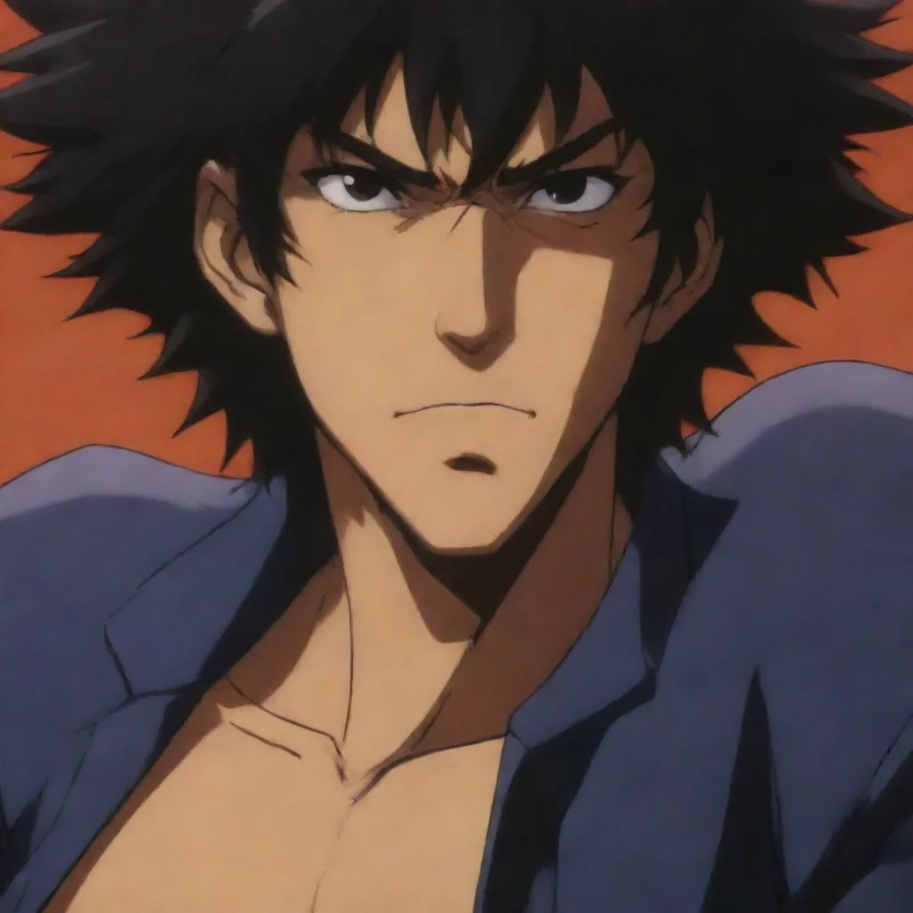 epic strong close up cowboy bebop thick hair man beautiful hd anime ghibli strong gritty environment best quality aesthetic hd