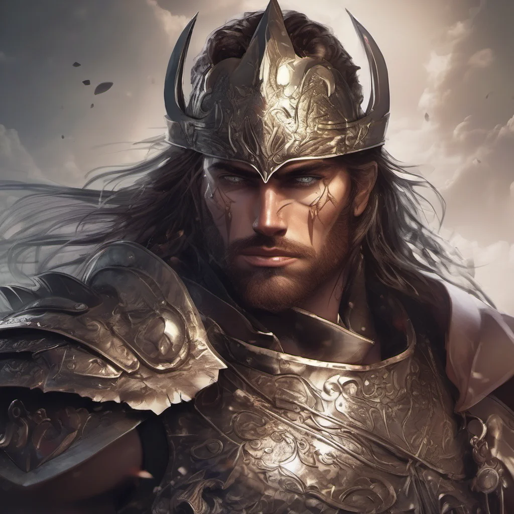 epic warrior stunning confident fantasy man art character