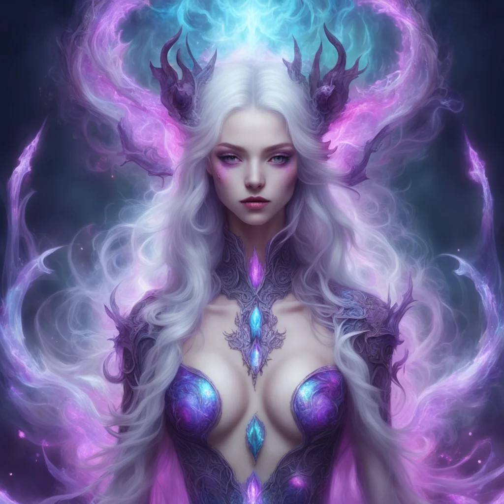 aiethereal beauty grace demon feminine mage