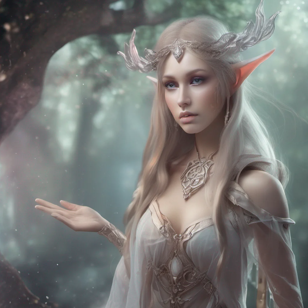 ethereal fantasy female elf in fantasy world  amazing awesome portrait 2