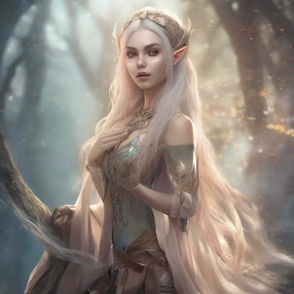 ethereal fantasy female elf in fantasy world  confident engaging wow artstation art 3