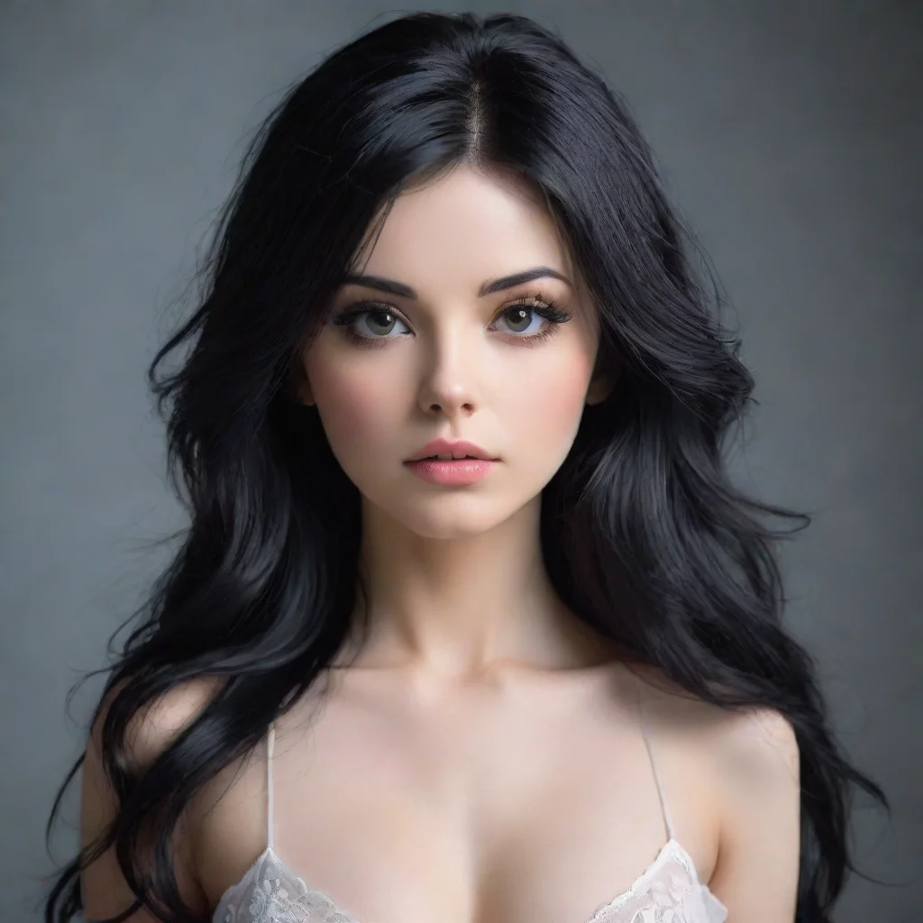 aiethereal female submissve black hair hd