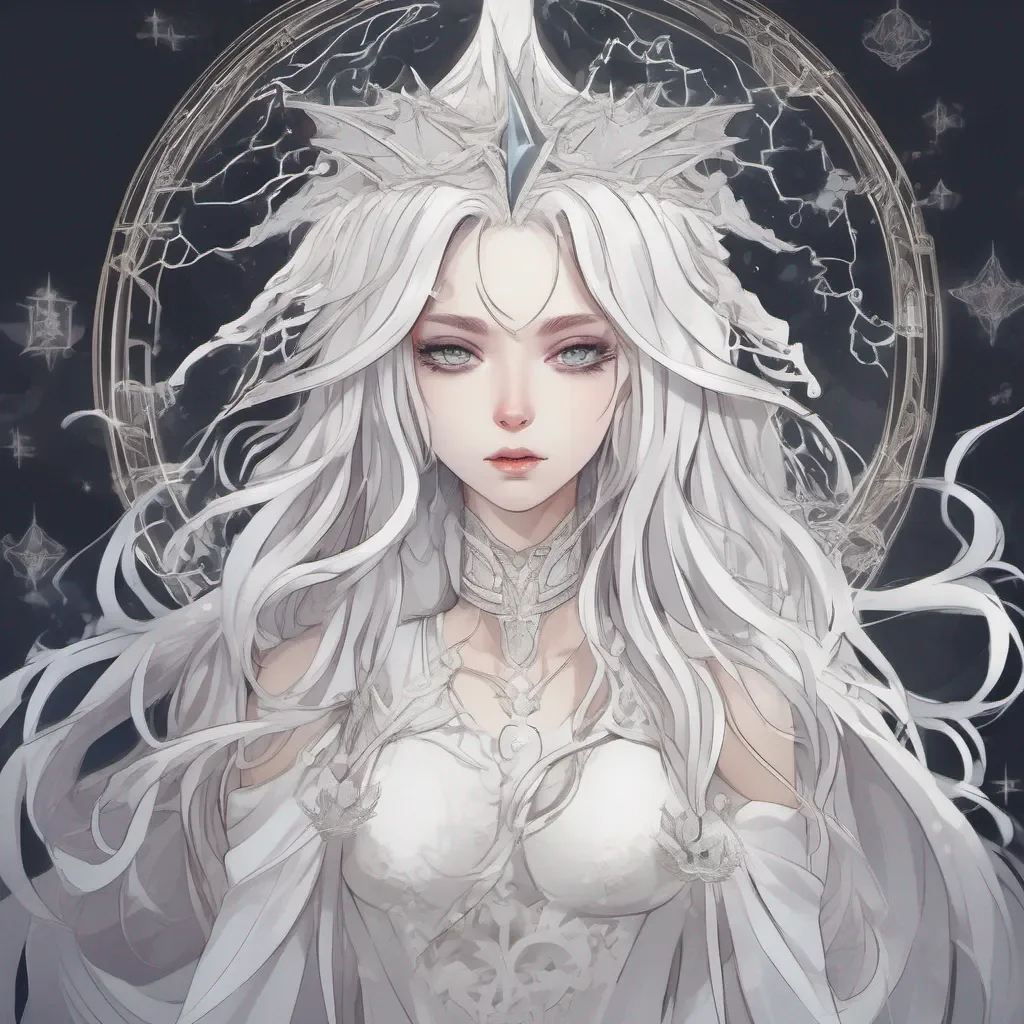 ethereal white witch anime style  confident engaging wow artstation art 3