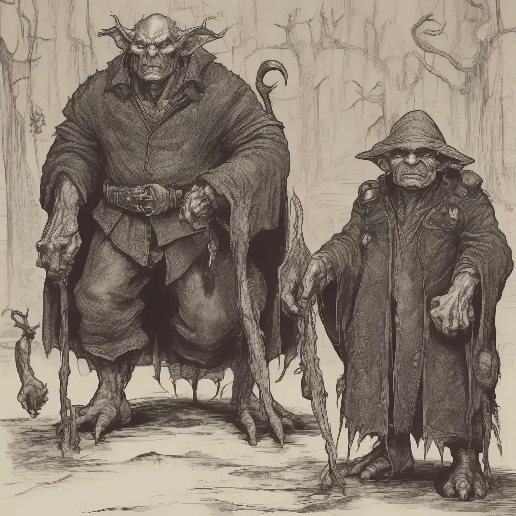 aievil goblin men big and small