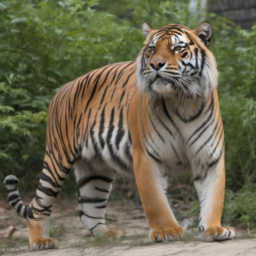extremely muscular tiger male  amazing awesome portrait 2