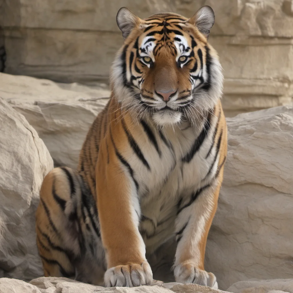 aiextremely muscular tiger male 