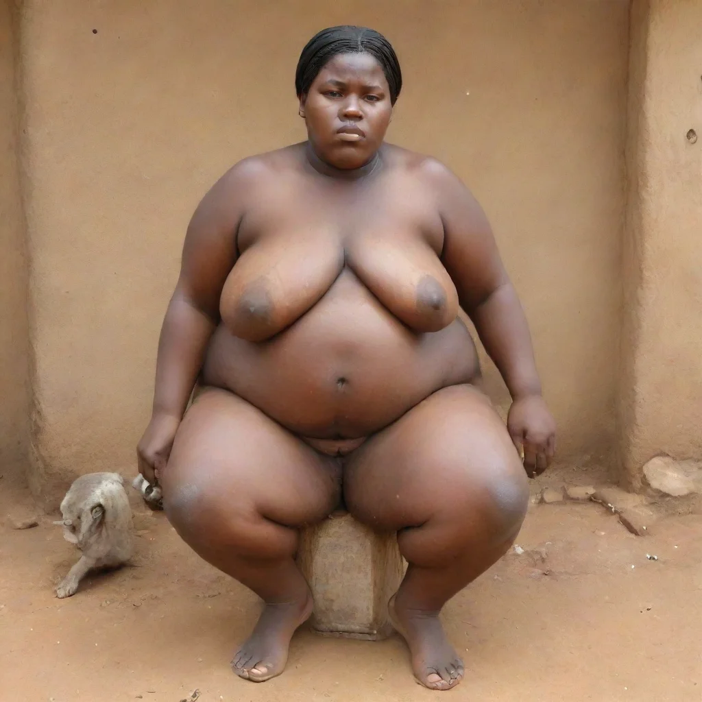 aiextremely obese african female slave
