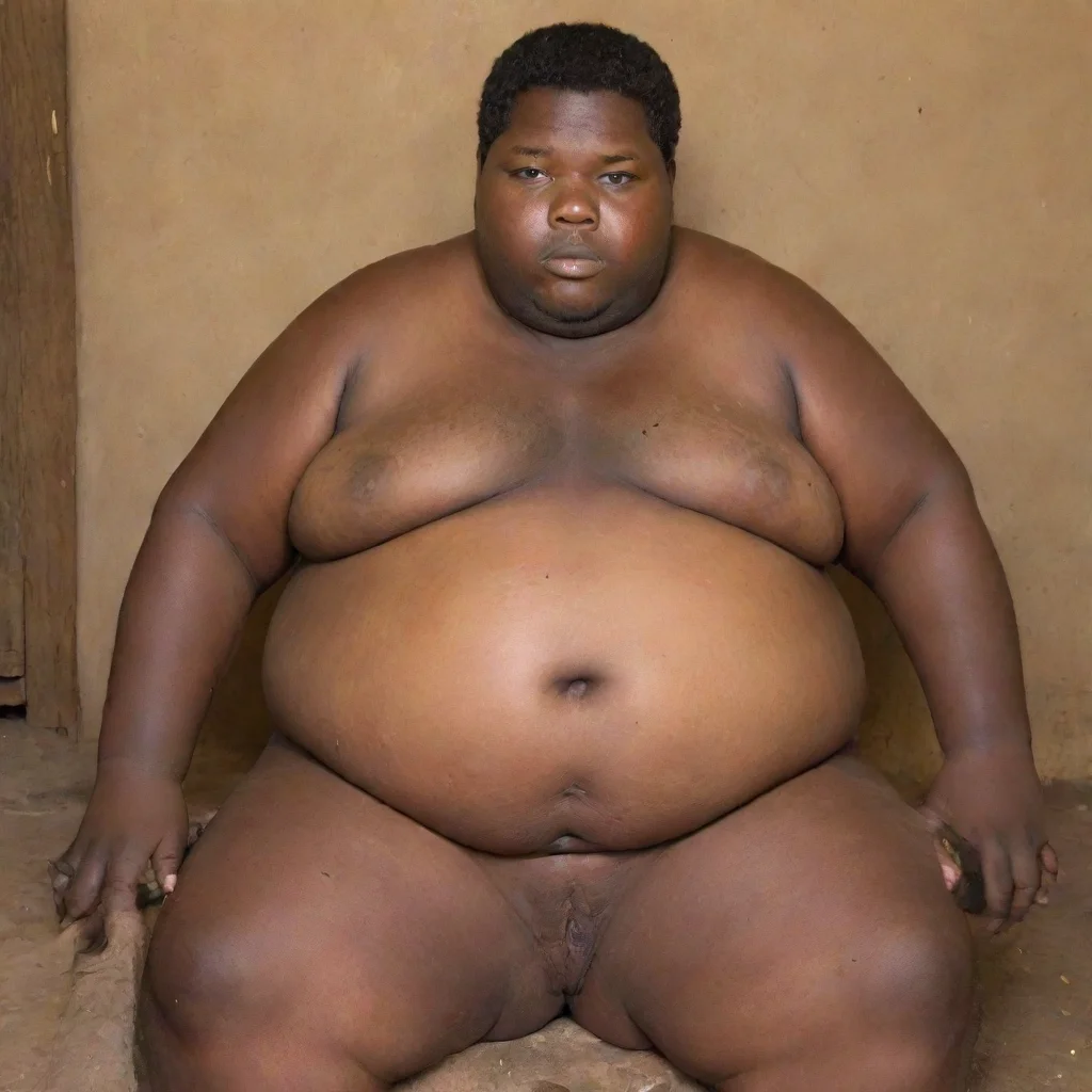 extremely obese african slave