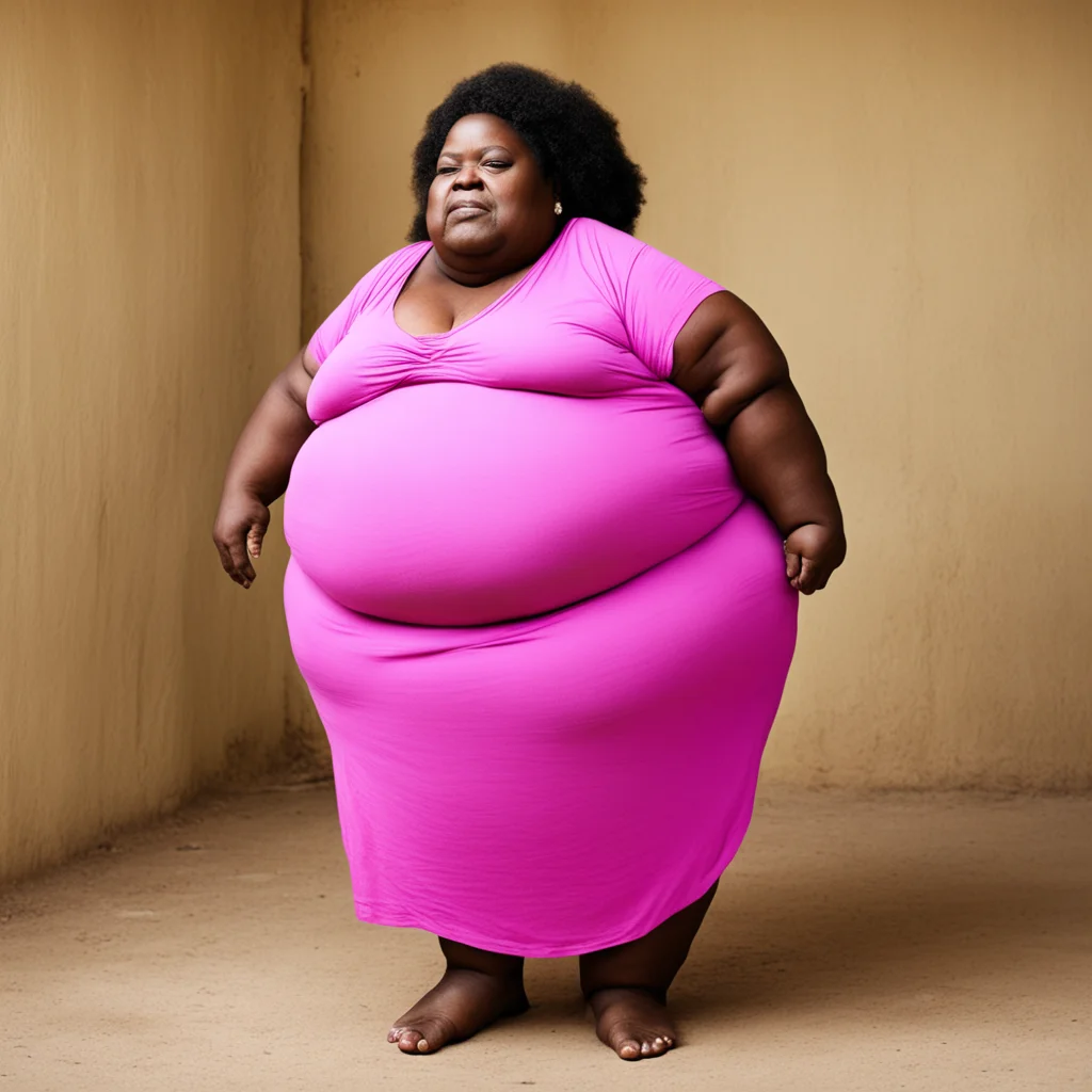 extremely obese african woman amazing awesome portrait 2
