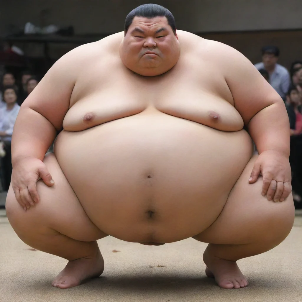 extremely obese sumo theighs