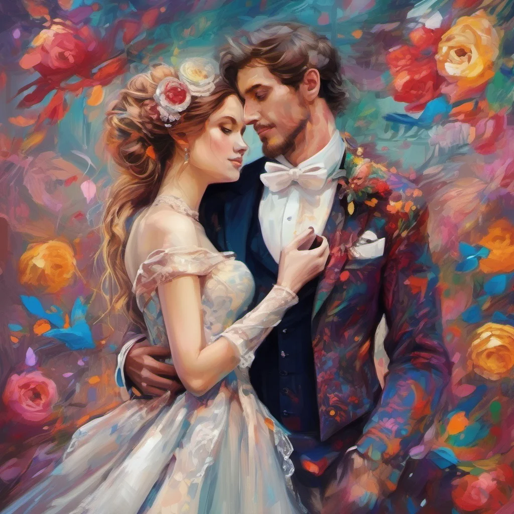 aifancy aristocratic lovers embrace fantasy trending art love wedding colorful  confident engaging wow artstation art 3
