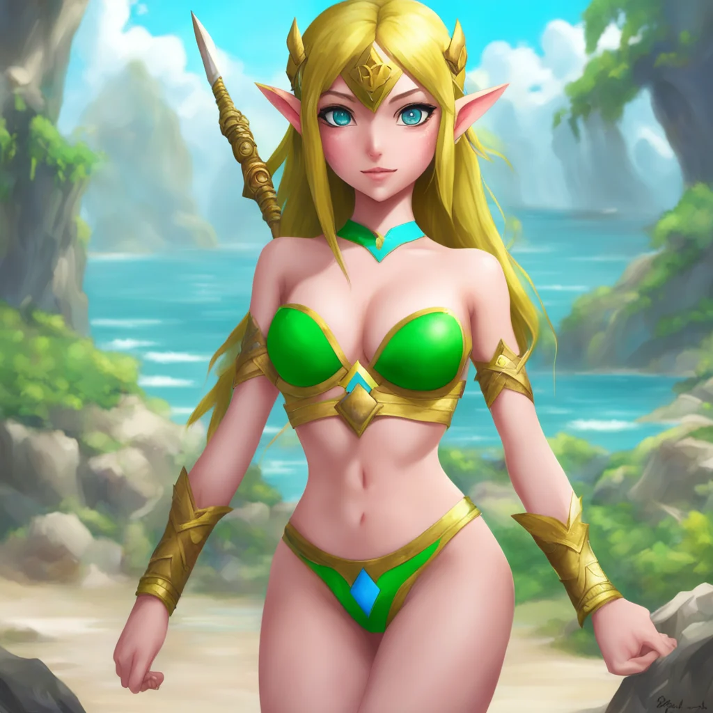 aifantasy art%2C zelda in bikini confident engaging wow artstation art 3