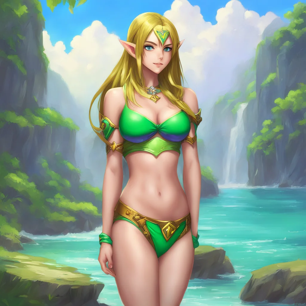 aifantasy art%2C zelda in bikini