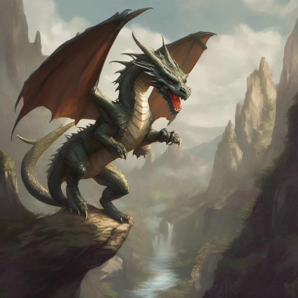 aifantasy art anthropomorphic dragon