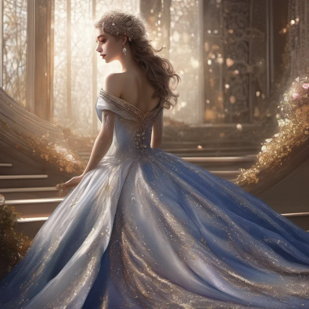 aifantasy art beauty grace sparkle glitter shimmer royal dress