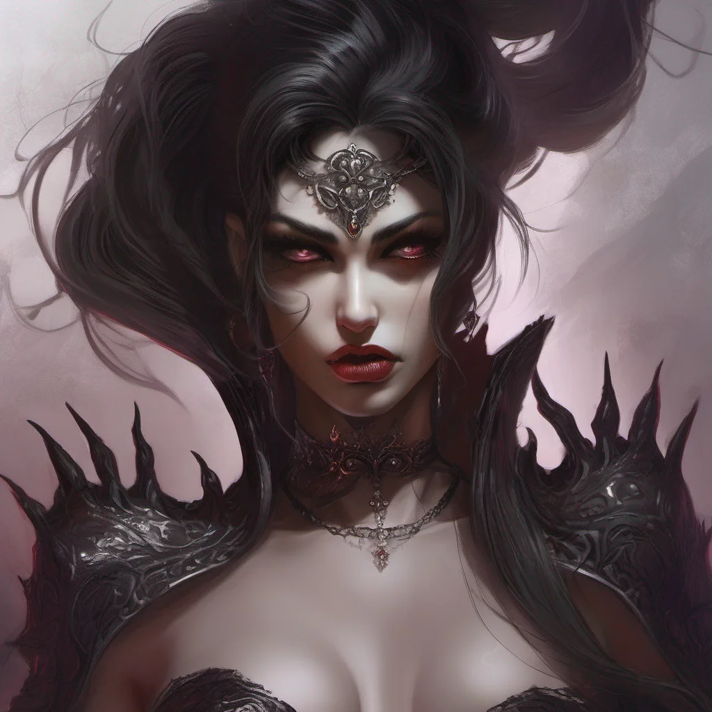 fantasy art dark hair seductive evil amazing awesome portrait 2