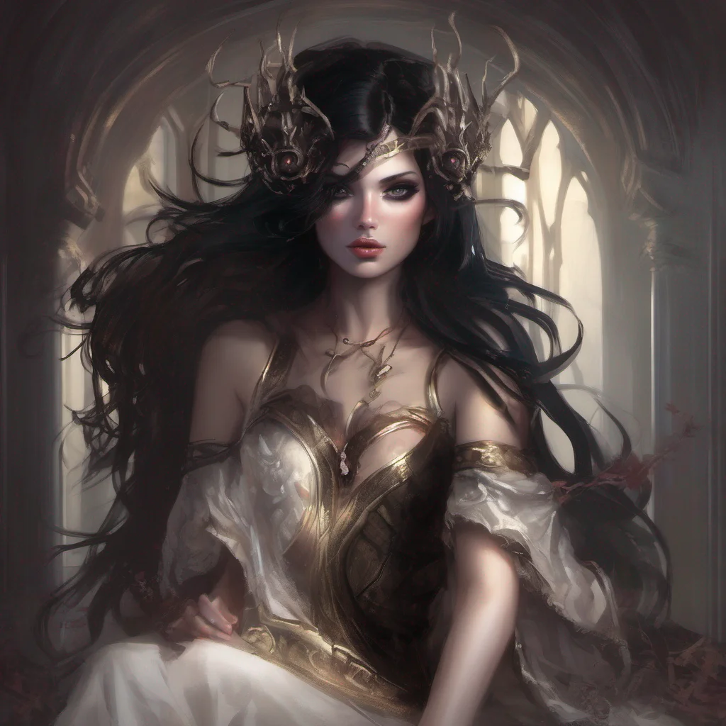 aifantasy art dark hair seductive evil princess amazing awesome portrait 2