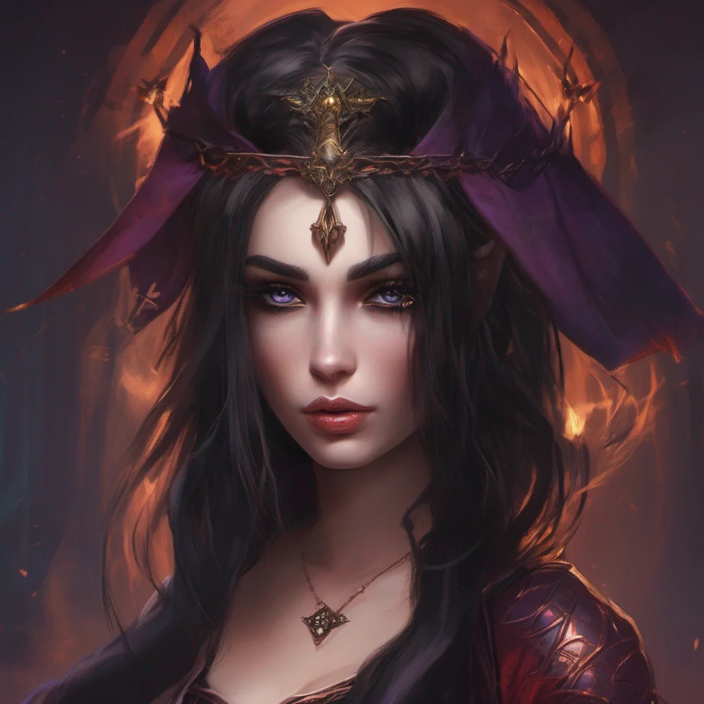 aifantasy art dark hair seductive evil princess mage good looking trending fantastic 1