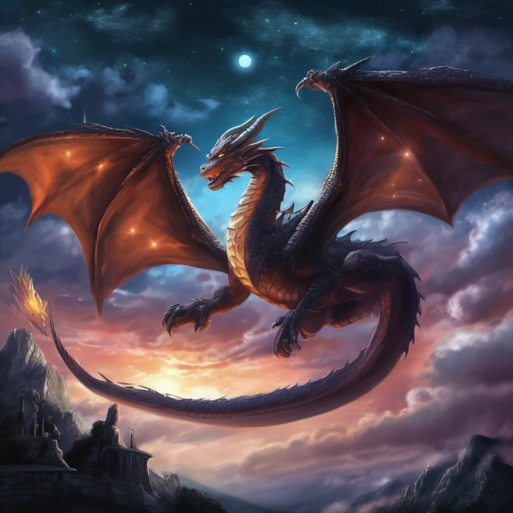 aifantasy art dragons night sky confident engaging wow artstation art 3