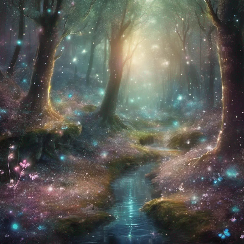 aifantasy art forest magical sparkle glitter shimmer  amazing awesome portrait 2