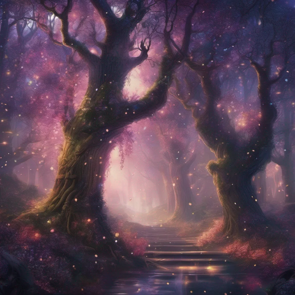 fantasy art forest trees glitter sparkle  amazing awesome portrait 2