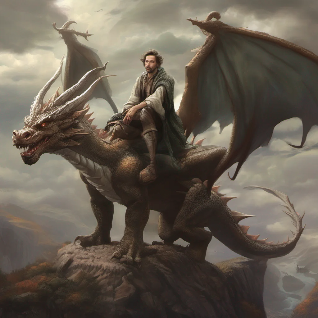 aifantasy art man on dragon  confident engaging wow artstation art 3