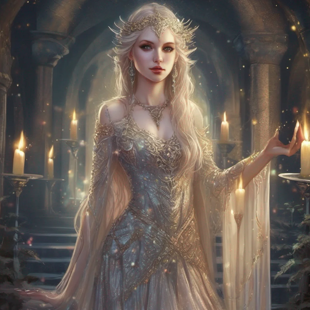 fantasy art medieval dress fantasy elf goddess sparkle shimmer glitter death amazing awesome portrait 2