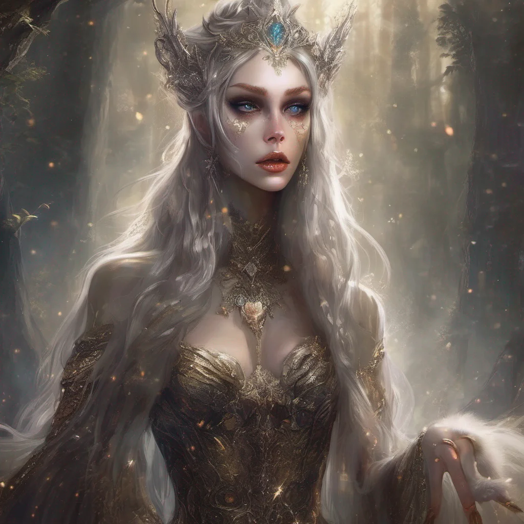 fantasy art villain elf evil glitter beauty grace princess confident engaging wow artstation art 3