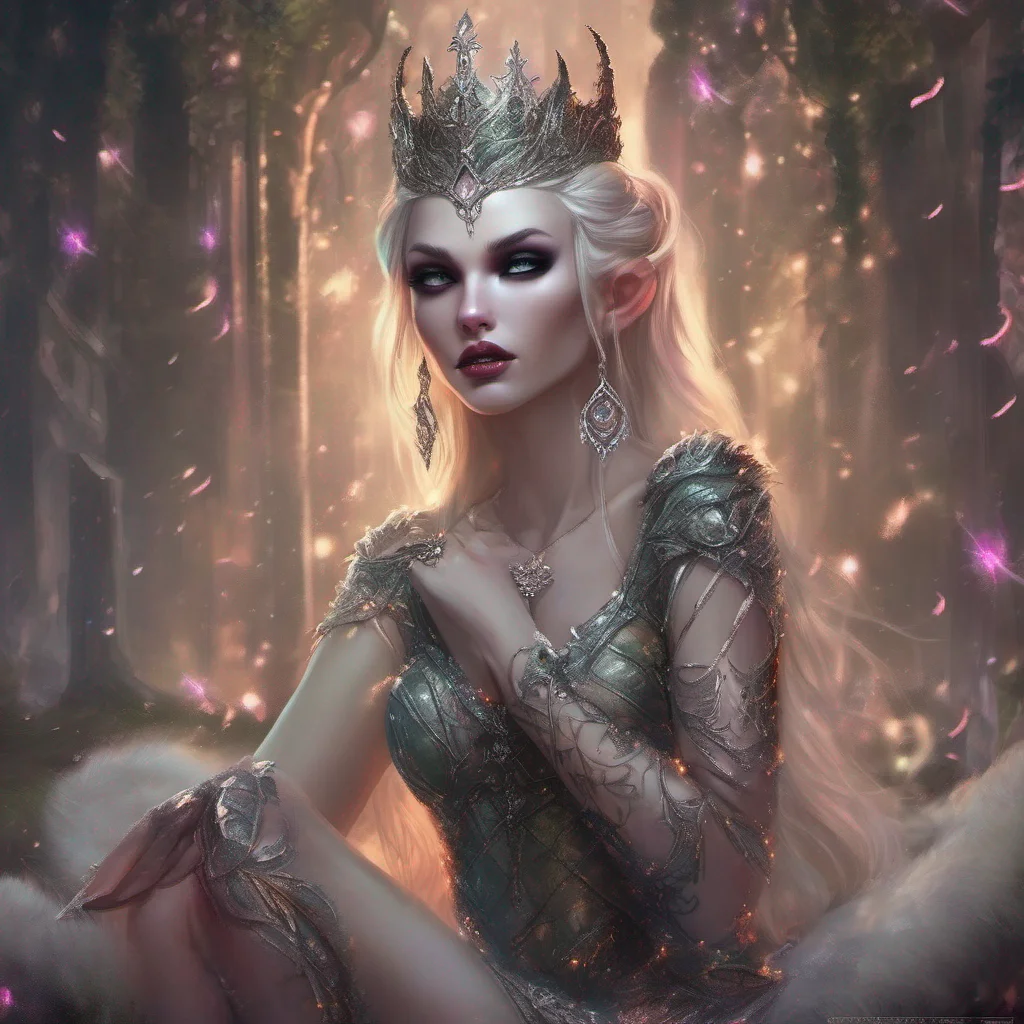 fantasy art villain elf evil glitter beauty grace princess seductive confident engaging wow artstation art 3