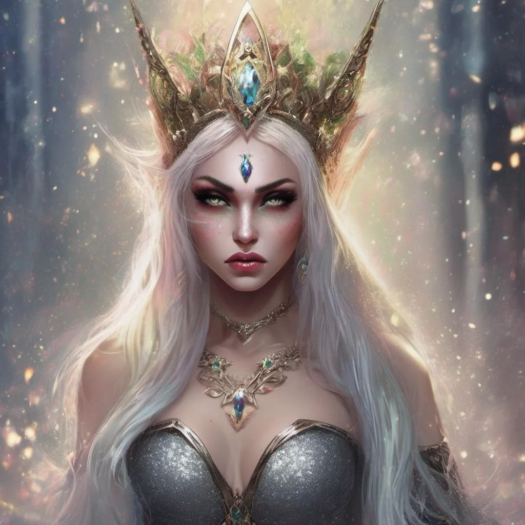 aifantasy art villain elf evil glitter beauty grace princess seductive