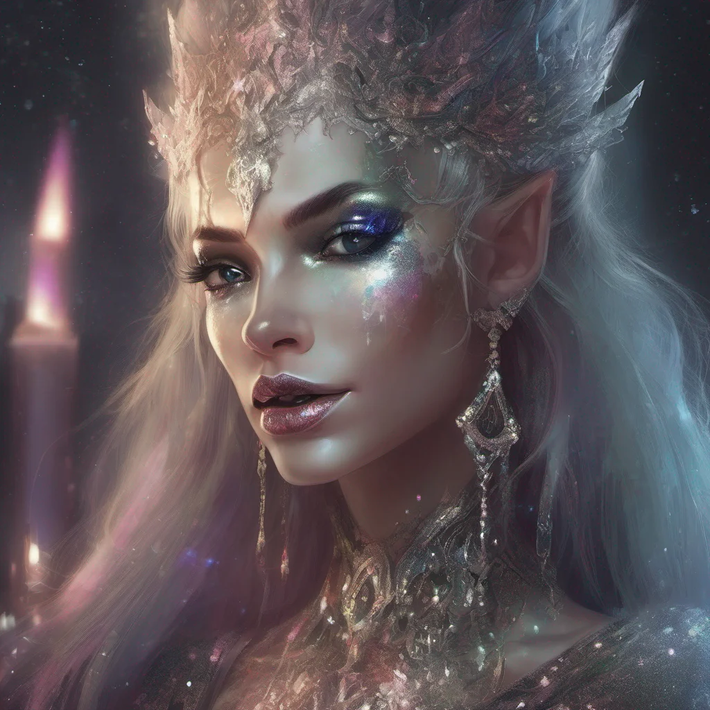 fantasy art villain elf evil glitter beauty grace