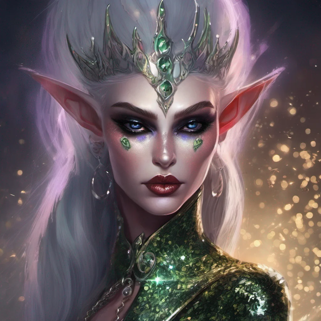 fantasy art villain elf evil glitter confident engaging wow artstation art 3