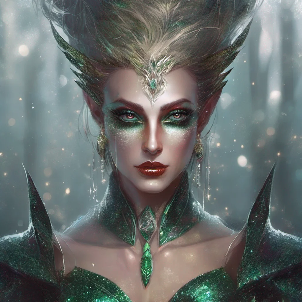 fantasy art villain elf glitter amazing awesome portrait 2