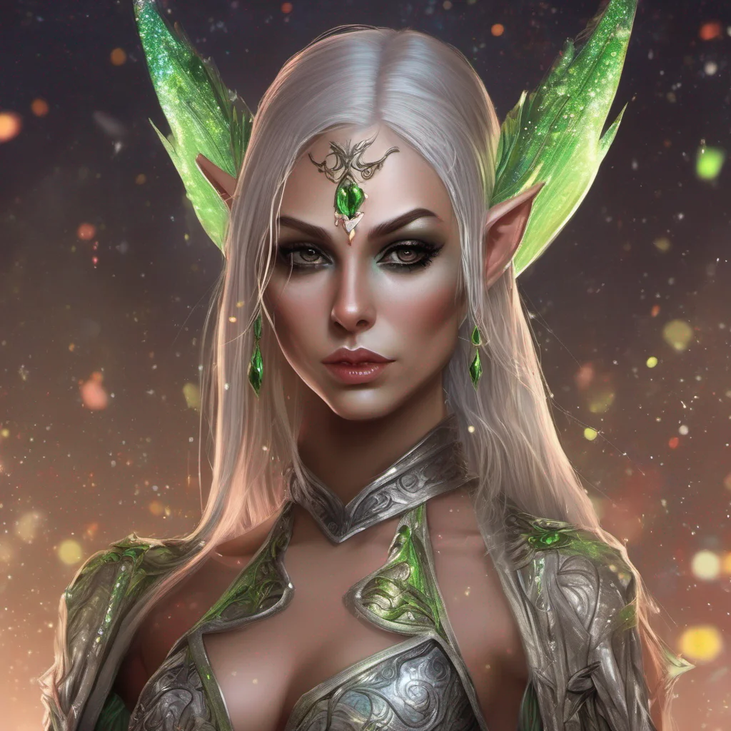 aifantasy art villain elf glitter female amazing awesome portrait 2