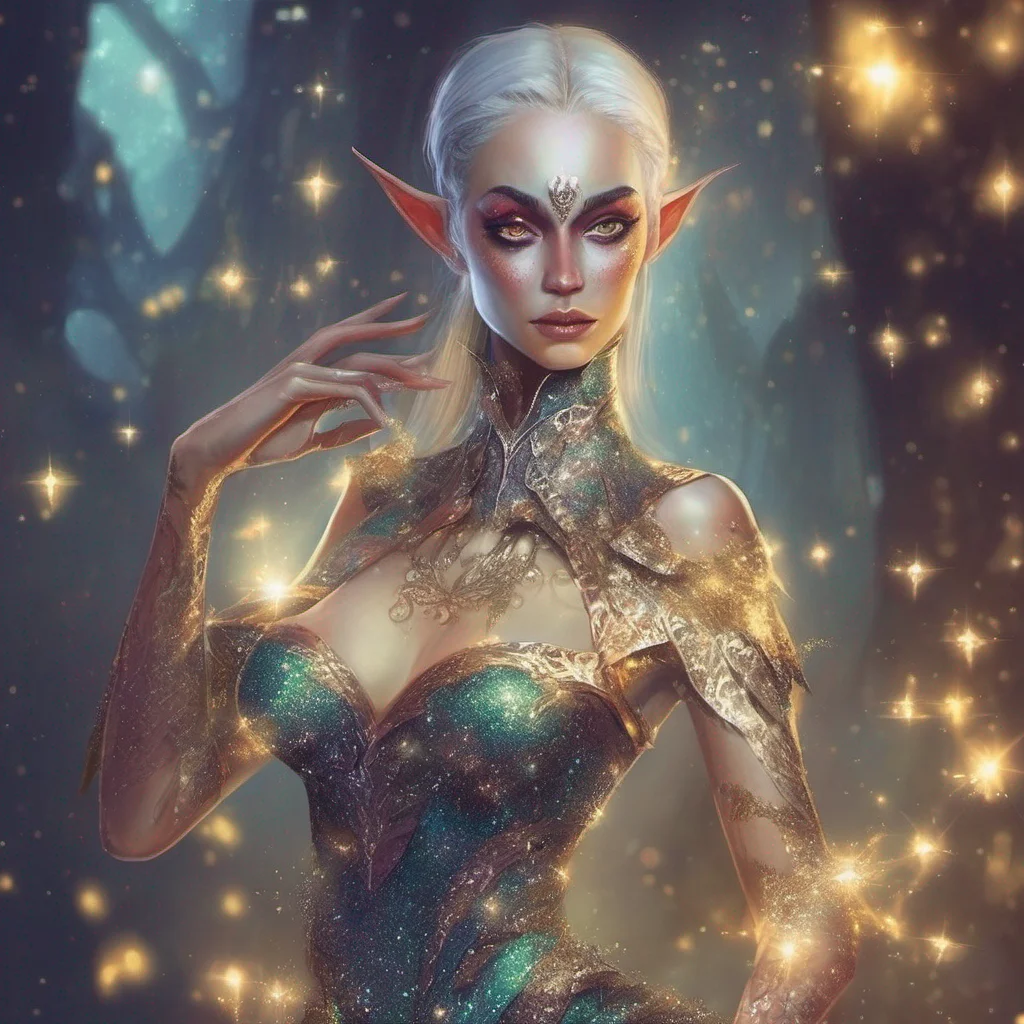 fantasy art villain elf glitter