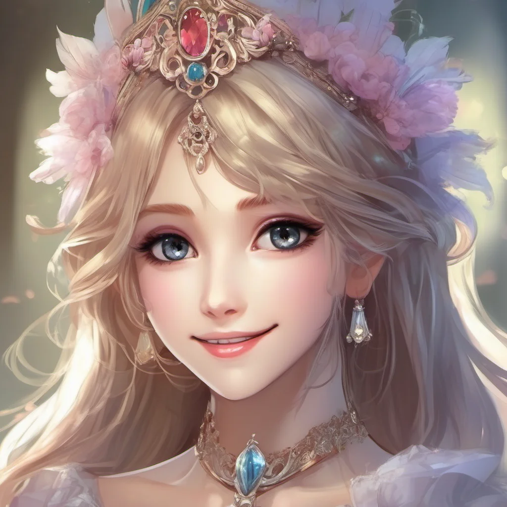 aifantasy beautiful princess smiling portrait anime confident engaging wow artstation art 3