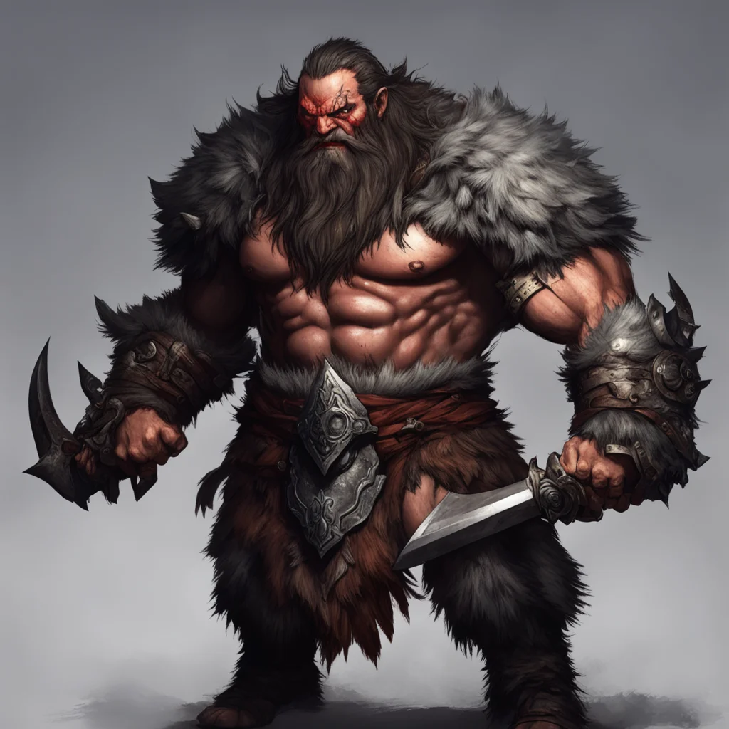 fantasy berserker warrior confident engaging wow artstation art 3