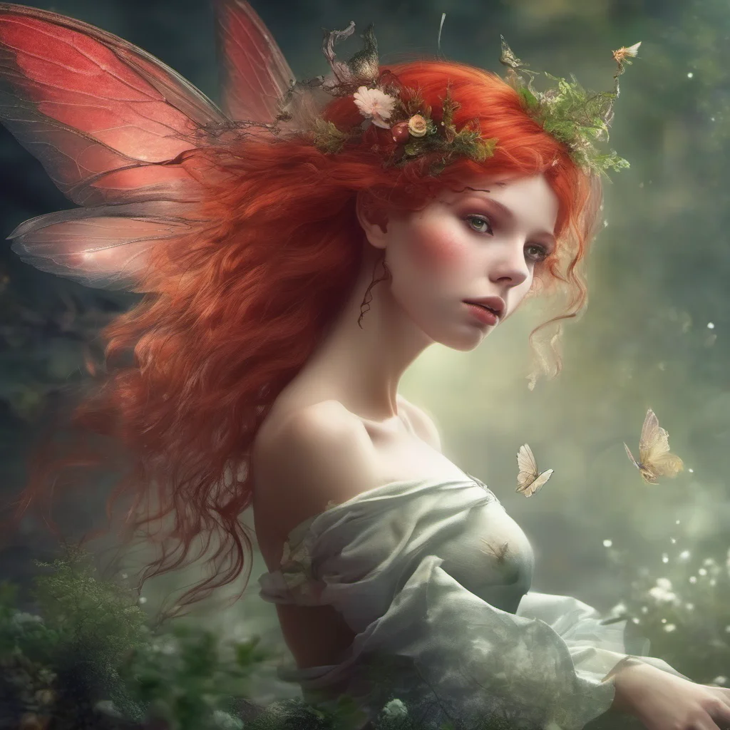 fantasy fairy with red hair good looking trending fantastic 1
