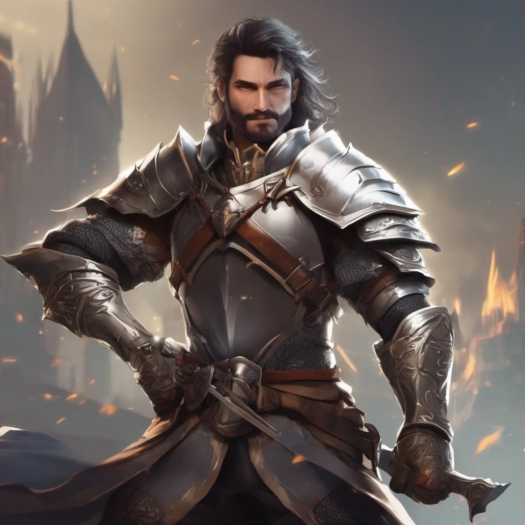 fantasy knight hero character good looking masculine epic  confident engaging wow artstation art 3