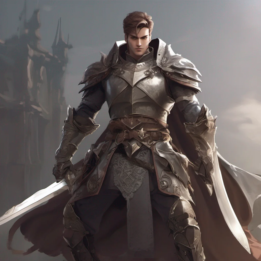 fantasy knight hero character good looking masculine epic 