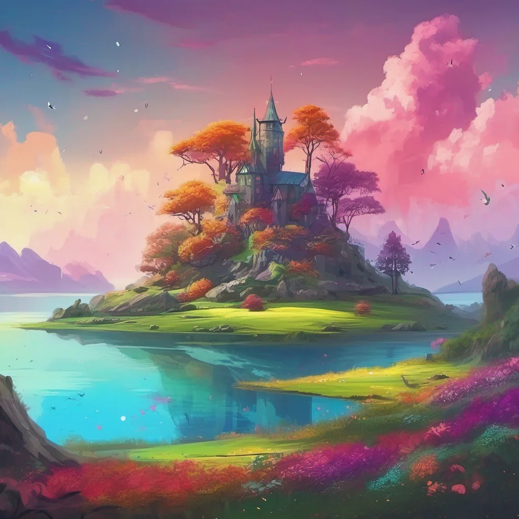 fantasy landscape relaxing calming colorful happy scenery artistic trending wild confident engaging wow artstation art 3