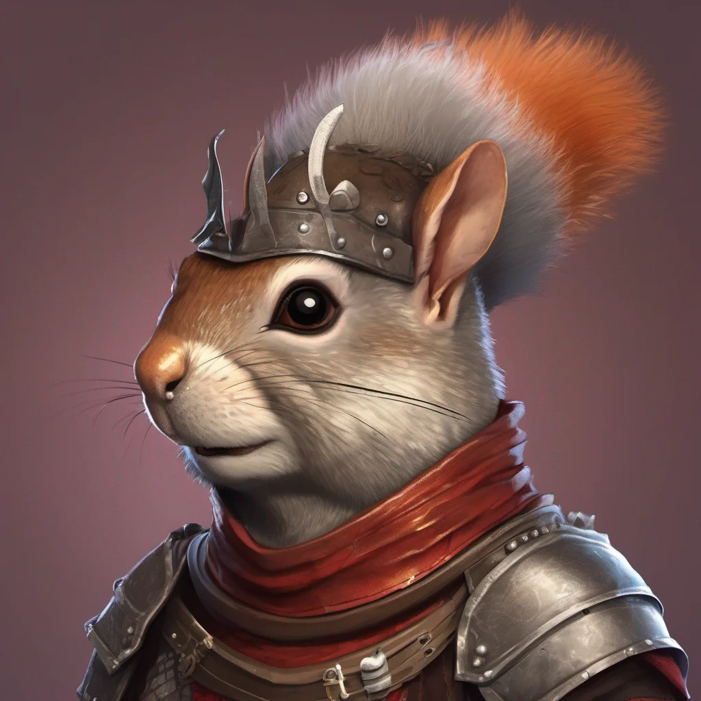 fantasy squirrel knight character portrait  confident engaging wow artstation art 3