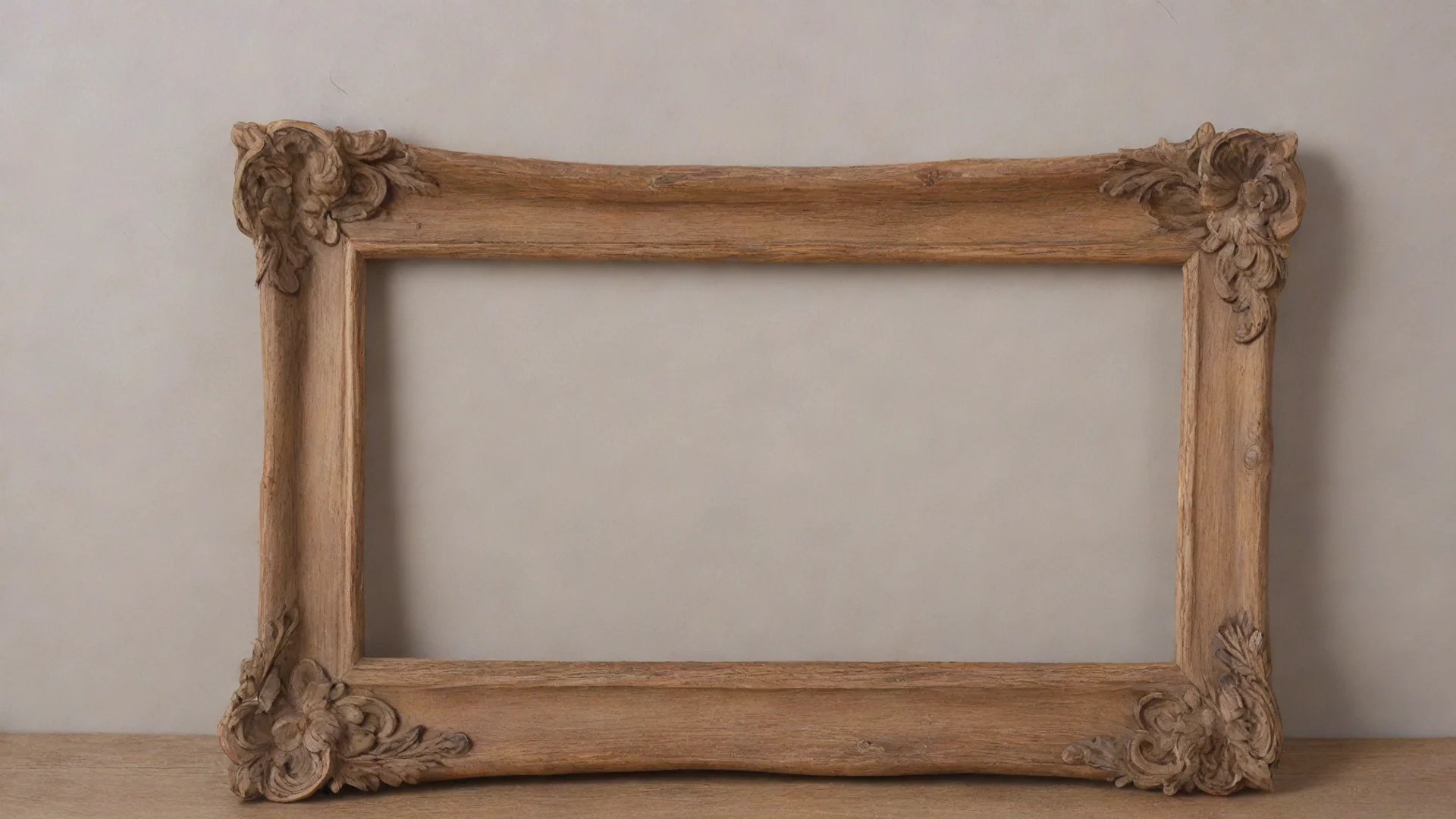 fantasy wooden thin picture frame wide