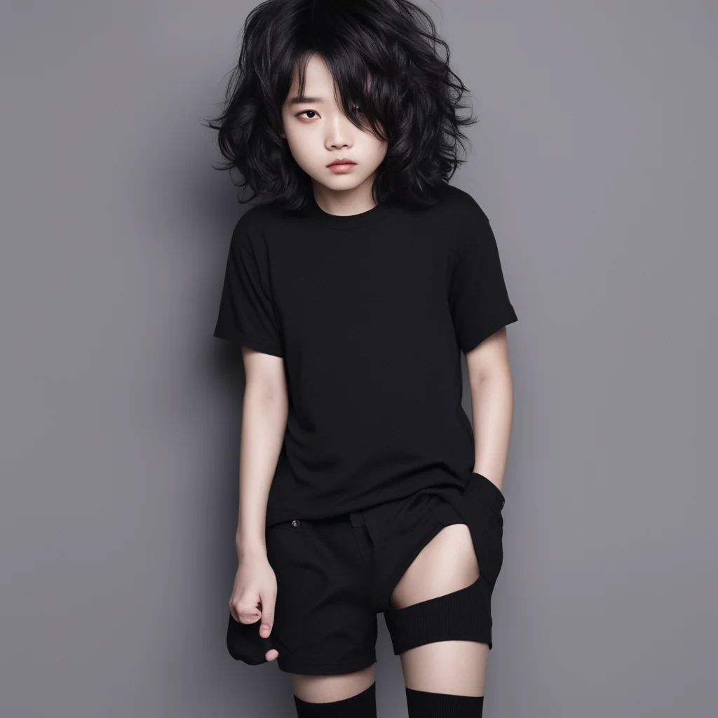 aifeminine boy%2Cblack hair%2Cblack shirt%2Cwavy hair down%2Cshort hair%2Cshort black socks%2Creal life face. good looking trending fantastic 1